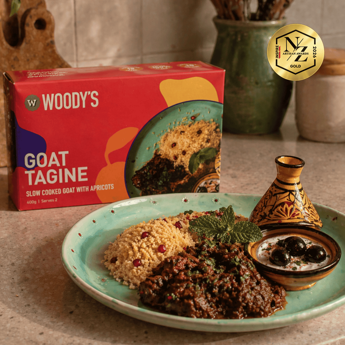 Sous Vide Goat Tagine with Apricots