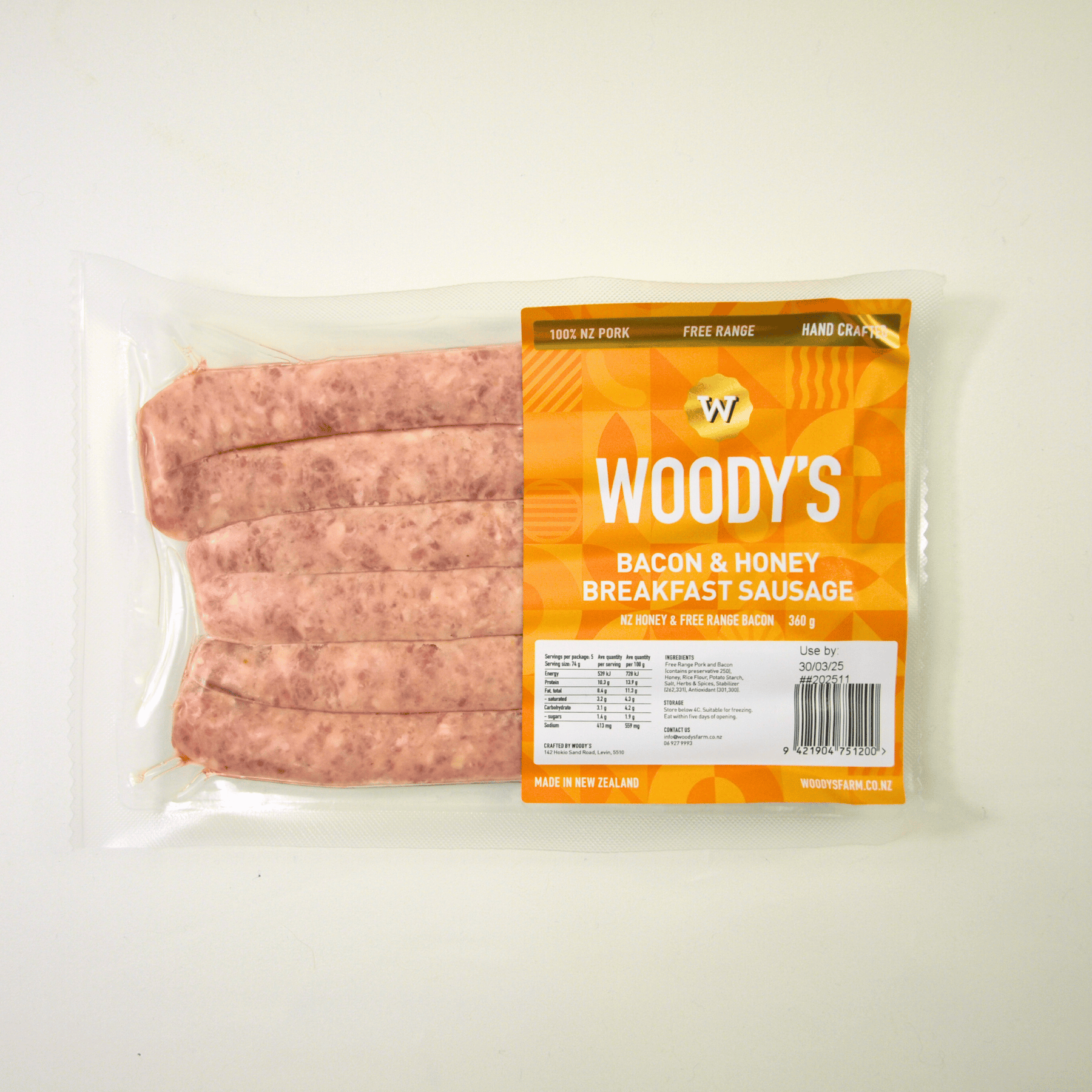 Bacon & Honey Breakfast Sausage