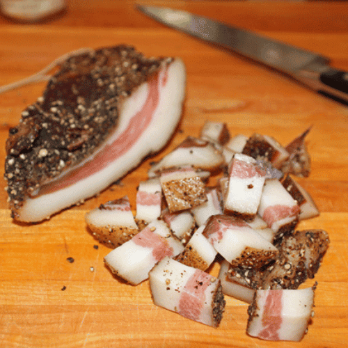 Guanciale (Cheek bacon)