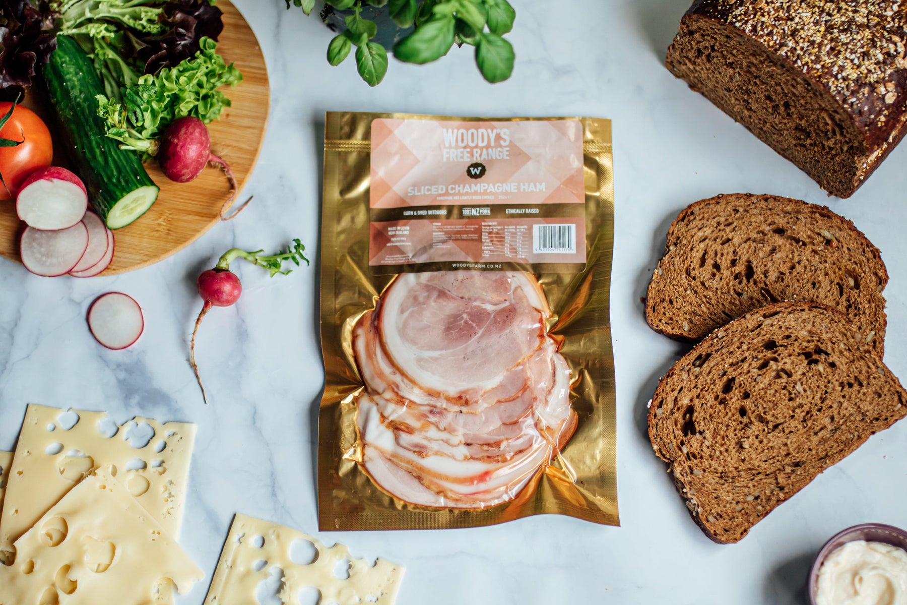 Manuka Smoked Ham (Sliced) - Woody's Free Range Farm
