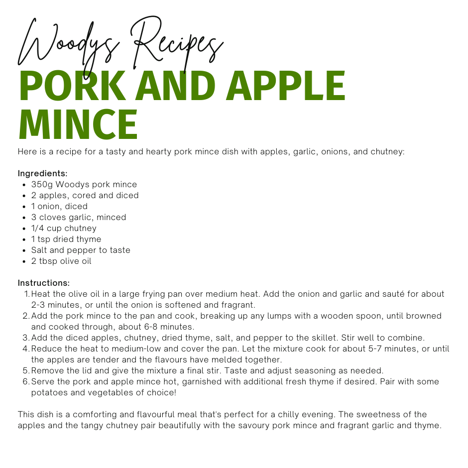 Pork and Apple Mince