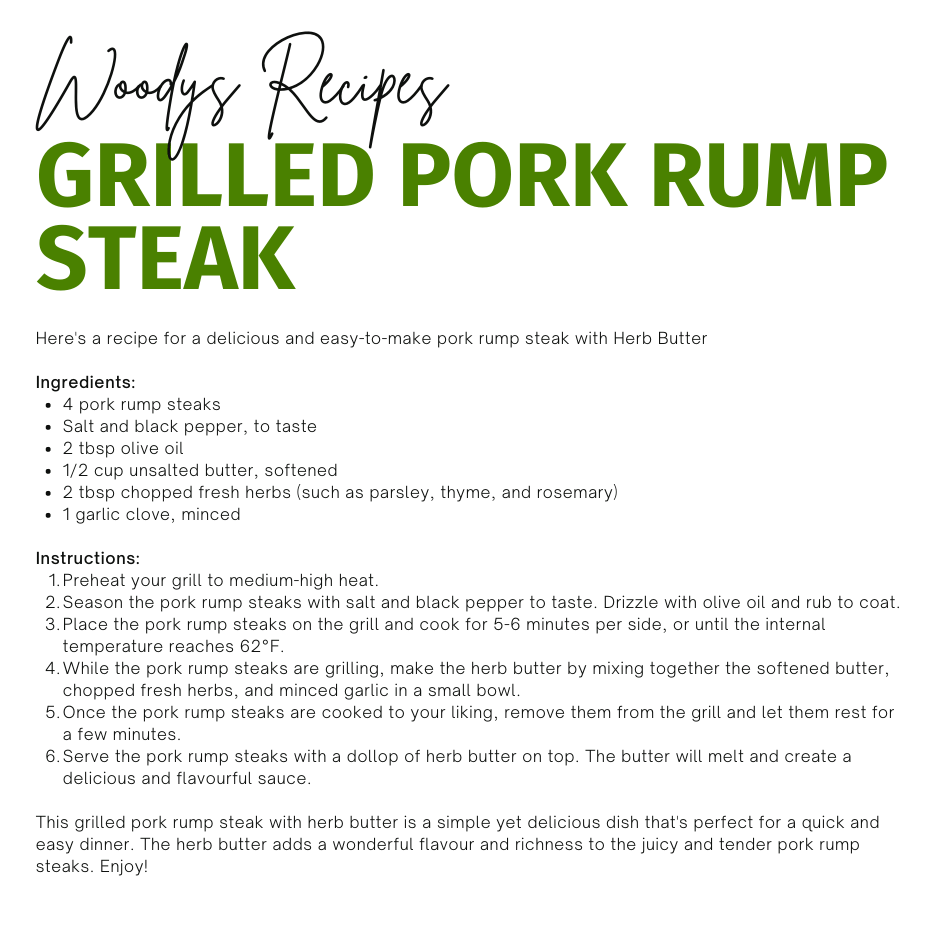 Grilled Pork Rump Steak